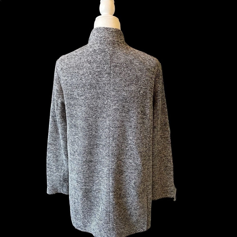 Soft Surroundings Gray Open-Front Blazer - image 2